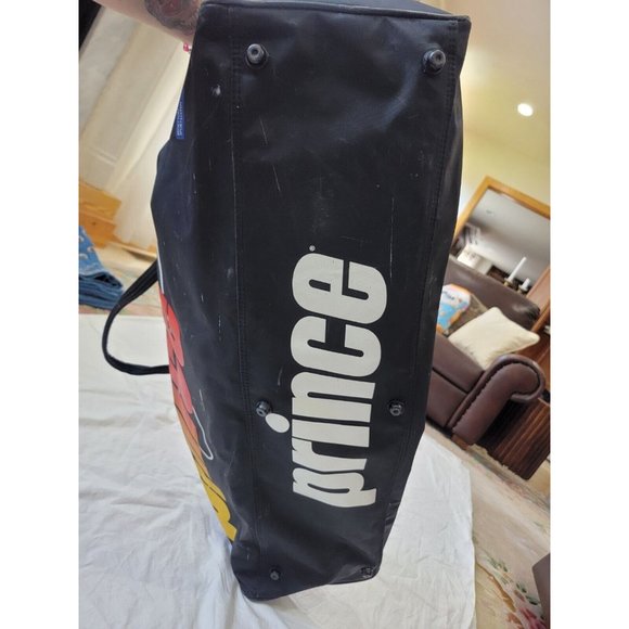 Vtg 90’s Prince Tennis Racquet Gym Travel Tour Duffle Bag Multi-Color 32x12.5x10 - Picture 4 of 12